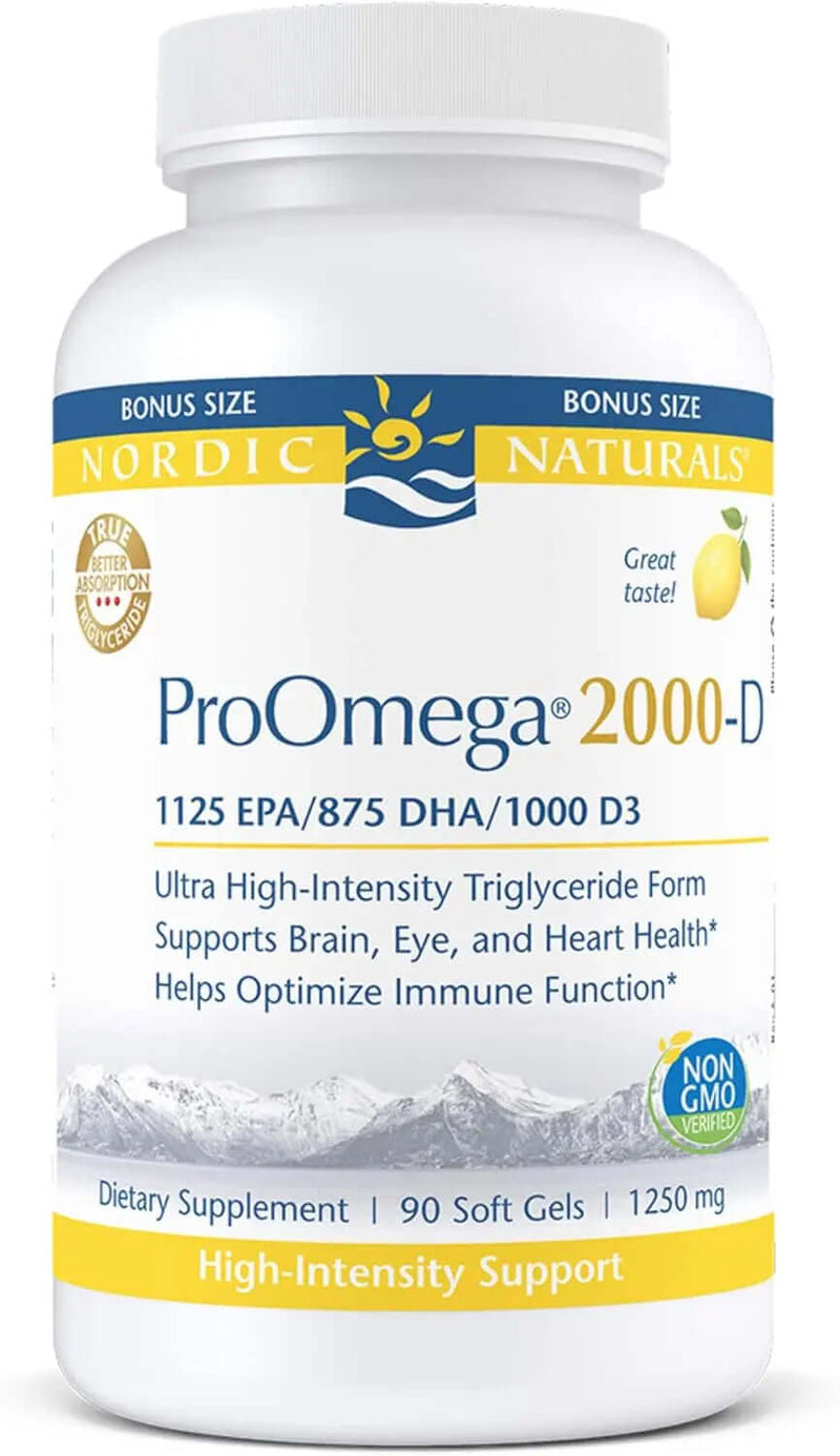 Nordic Naturals ProOmega 2000-D, Lemon Flavor