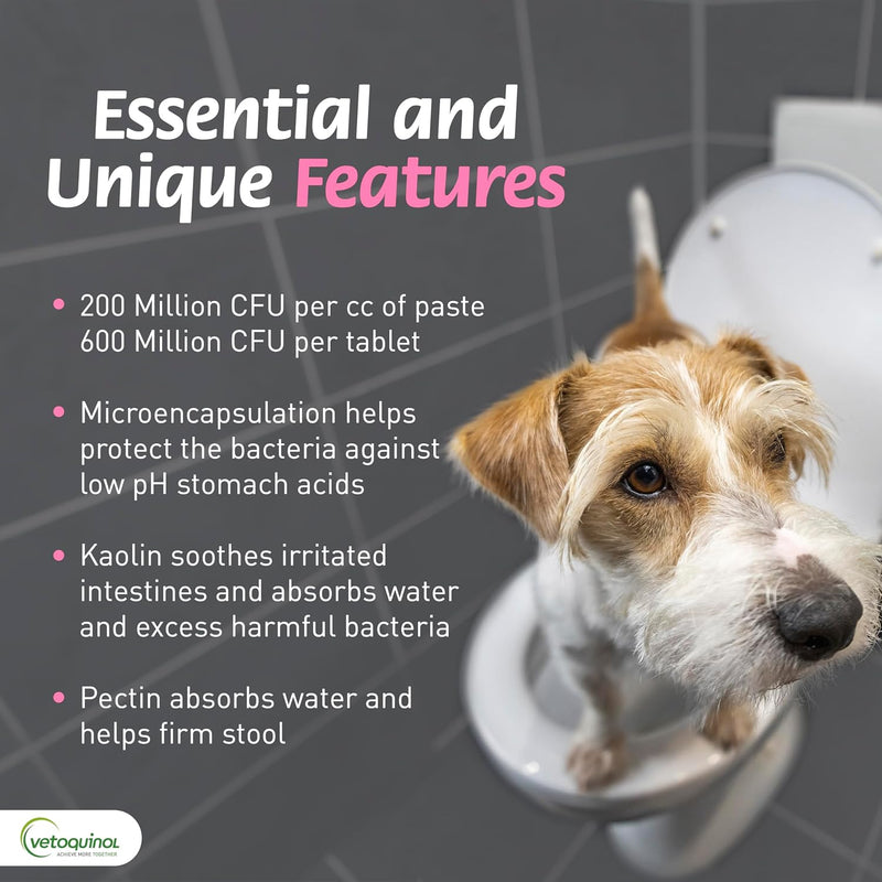 Pro-Pectalin Oral Paste for Dogs & Cats – Diarrhea Relief with Kaolin, Pectin & Probiotics, 30cc