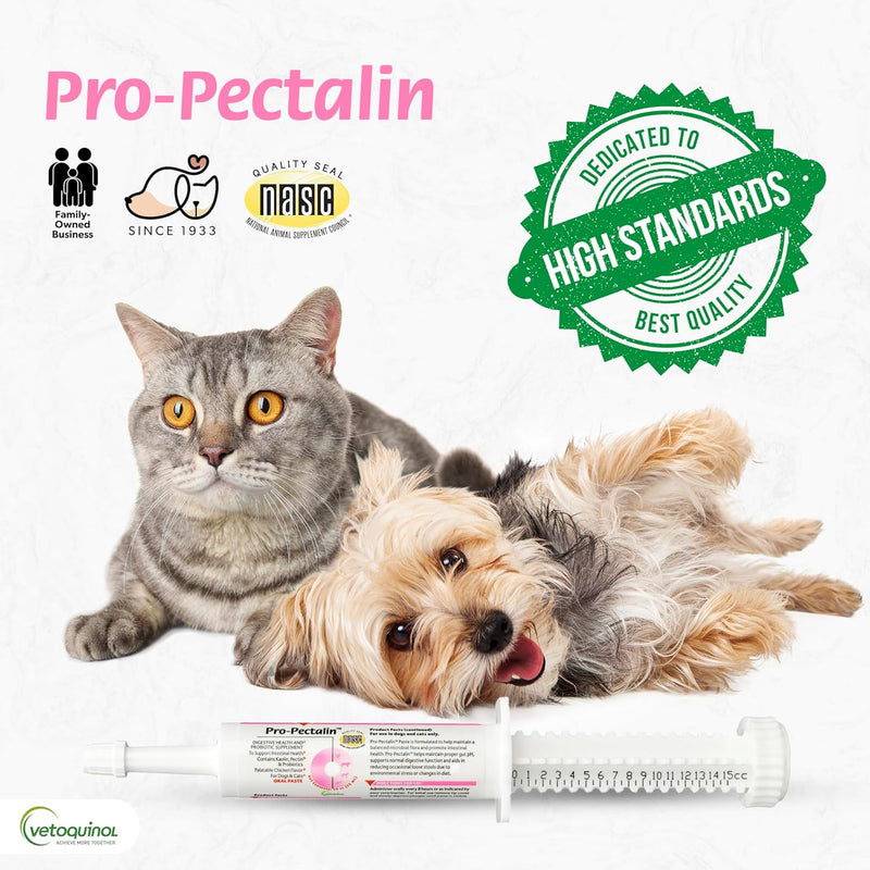 Pro-Pectalin Oral Paste for Dogs & Cats – Diarrhea Relief with Kaolin, Pectin & Probiotics, 30cc