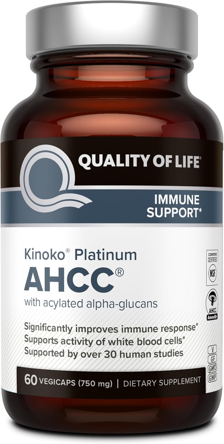 Quality of Life Premium Kinoko Platinum AHCC Herbal Supplement – Immune Support Formula