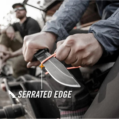 Custom Engraved Gerber StrongArm Fixed Blade Knife – Coyote Brown, Serrated Edge, Personalized Tactical Survival Knife