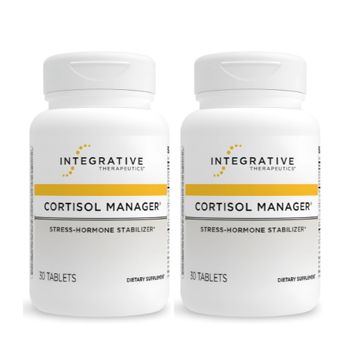 Cortisol Manager by Integrative Therapeutics – Stress & Sleep Support (30 Tablets) – 2 Pack (Total 60 Tablets)