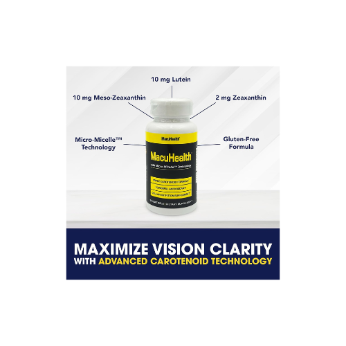 MacuHealth Triple Carotenoid Formula – Advanced Eye Vitamin for Macular Health | 90 Softgels (3-Month Supply)
