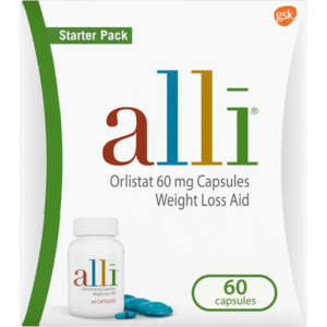 Alli Diet Weight Loss Supplement Pills Orlistat 60mg Capsules 60 count