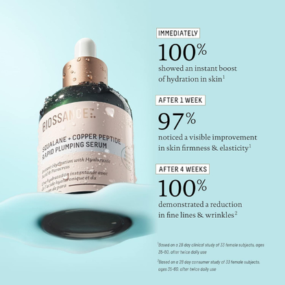 Biossance Squalane + Copper Peptide Rapid Plumping Serum – 50ml / 1.7 fl oz
