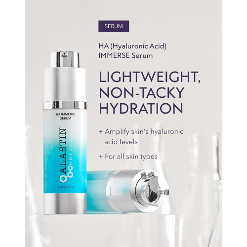 ALASTIN HA Immerse Moisturizing Face Serum | Hydrating & Plumping Formula – 1 oz