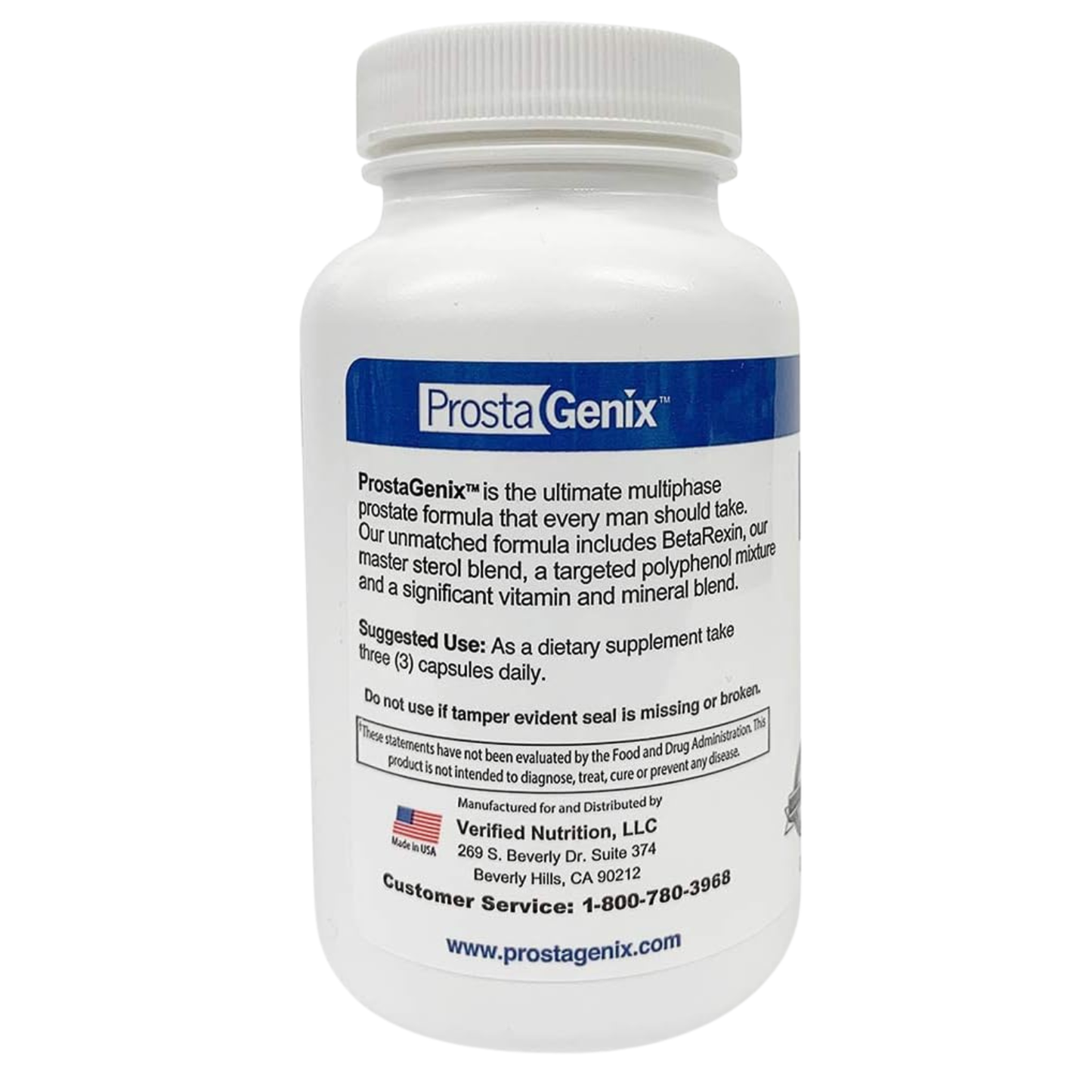 ProstaGenix Multiphase Prostate Support Supplement 90 Capsules (Pack of 3)