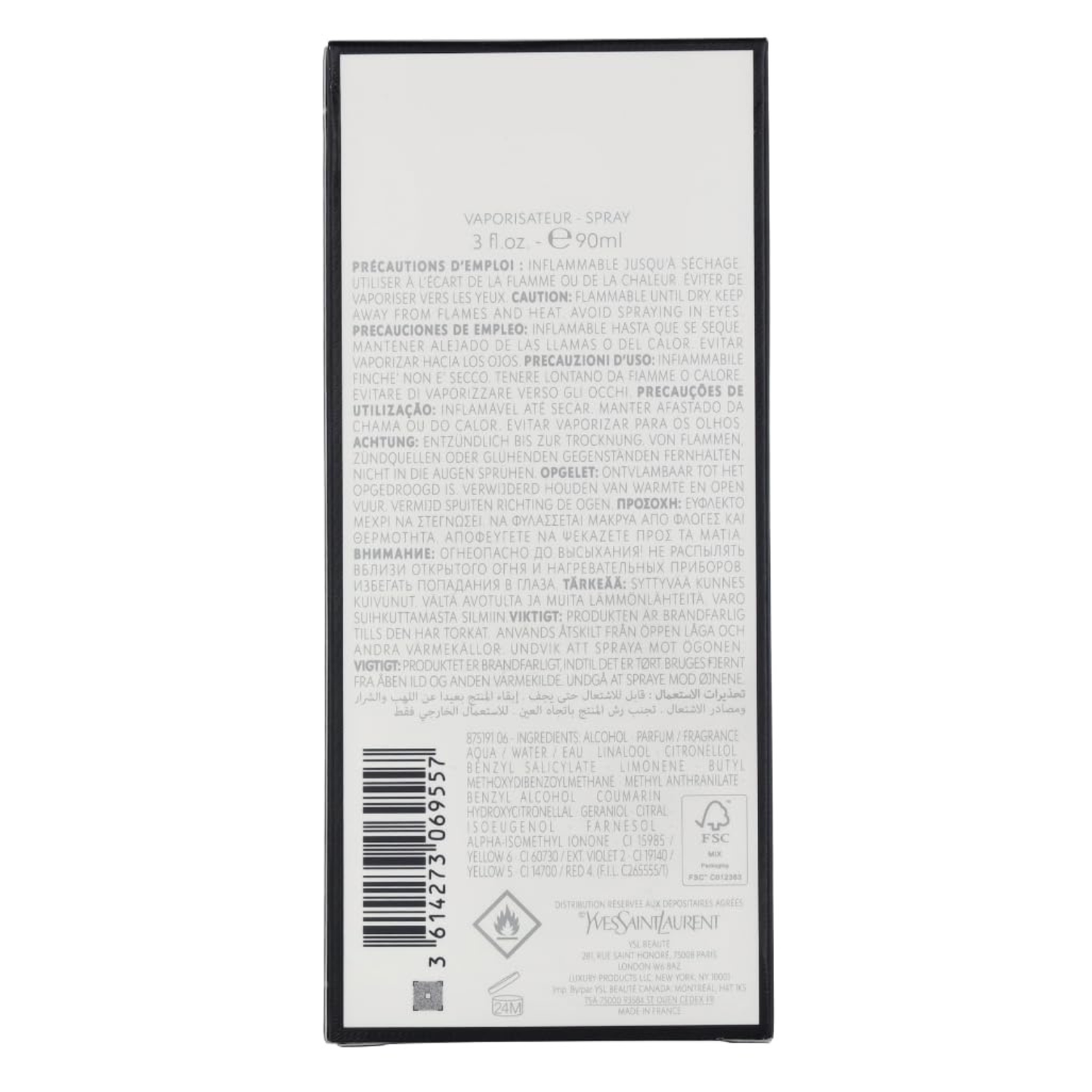 Yves Saint Laurent Libre Intense Eau de Parfum 3.0 oz. 90 ml