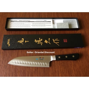 MAC Professional Series MSK-65 6.5-Inch Japanese Santoku Knife with Dimples – Razor-Sharp Stainless Steel Blade