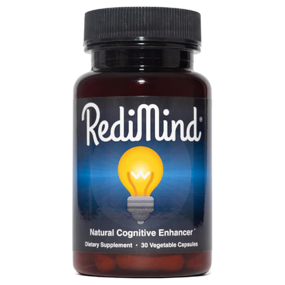 Redimind Natural Cognitive Support Capsules – Vegan, Non-GMO, Gluten-Free Nootropic Supplement (30 Count)