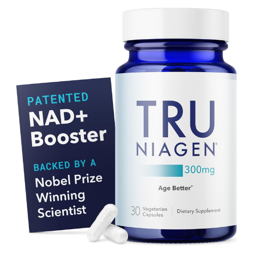TRU NIAGEN NAD+ Support Supplement with 300mg Niagen – Cellular Energy & Daily Wellness Formula (30 Capsules)