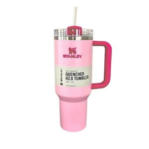 Stanley Quencher H2.0 FlowState Tumbler 40 oz – Flamingo Barbie Pink