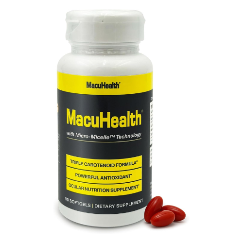 MacuHealth Triple Carotenoid Formula – Advanced Eye Vitamin for Macular Health | 90 Softgels (3-Month Supply)