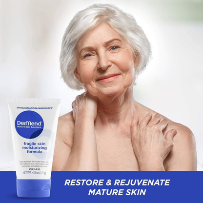 Dermend Specialized Fragile Skin Moisturizing Cream | Daily Anti-Wrinkle & Firming Formula | 4.5 oz Tube