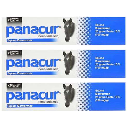 PANACUR 10% Horse Dewormer Paste (Pack of 3) – 100mg Each