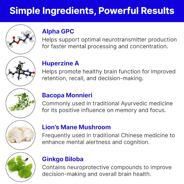 RediMind – Natural Brain Booster & Memory Support (Vegan, 30 Capsules)
