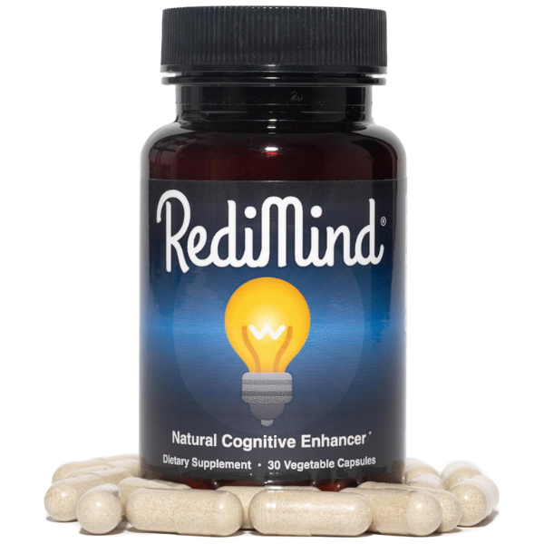 RediMind – Natural Brain Booster & Memory Support (Vegan, 30 Capsules)