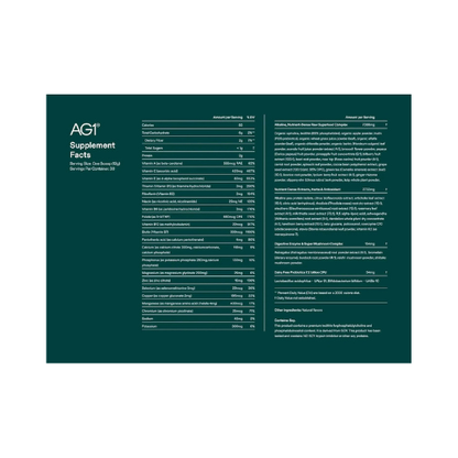 AG1® Greens Powder Refill Pouch – 75 Vitamins, Multivitamins & Probiotics | Gut Health, Vegan, Keto, Gluten-Free | Classic Formula (Pouch Only)