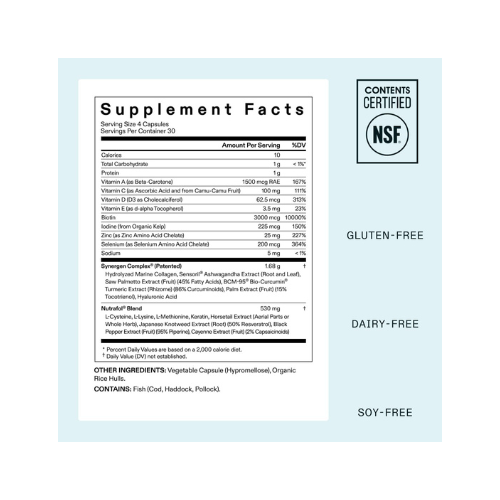 Nutrafol® Women’s Hair Growth Supplements – Ages 18–44 | Clinically Proven for Thicker & Stronger Hair | Dermatologist Recommended | 1-Month Supply