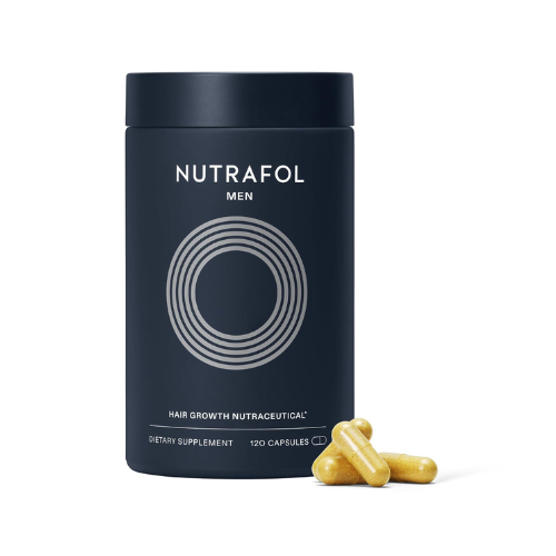 Nutrafol® Men’s Hair Growth Supplements – Clinically Tested for Thicker Hair & Scalp Coverage | Dermatologist Recommended | 1-Month Supply