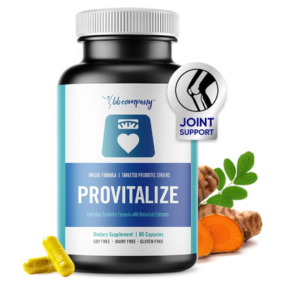 Provitalize Probiotic for Women with Turmeric & Moringa | Digestive Health, Menopause & Bloat Support | 60 Capsules