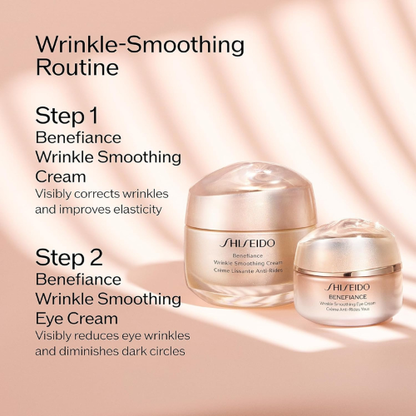 Shiseido Benefiance Wrinkle Smoothing Eye Cream – Anti-Aging Eye Treatment for All Skin Types | 15 ml