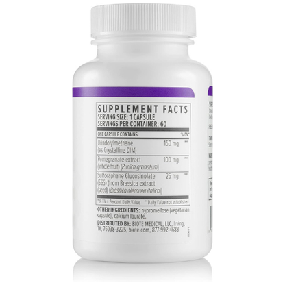 Biote DIM SGS+ Hormone & Detox Support | Estrogen Balance, Liver Cleanse & Metabolic Support | 60 Capsules