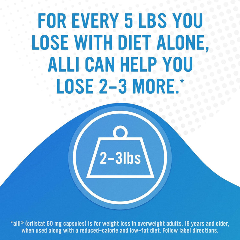 alli Diet Weight Loss Supplement Pills - Orlistat 60mg Starter Pack - GREEN MART LAND