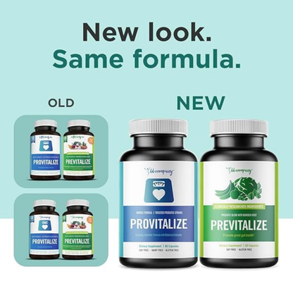 BB Company Provitalize & Previtalize Bundle Dietary Supplement | 2-Pack, 60 Count
