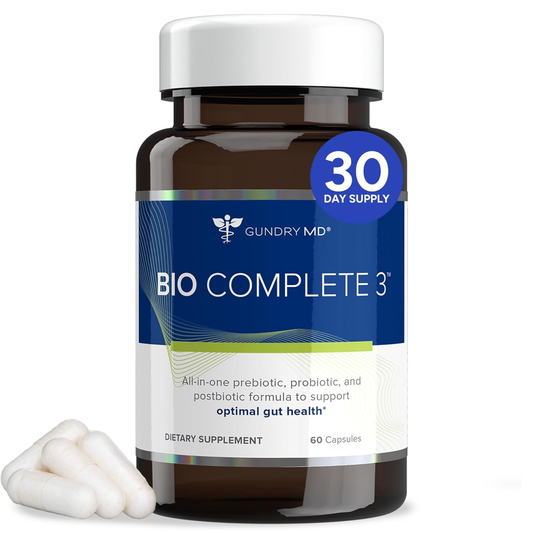 Gundry MD Bio Complete 3 for Optimal Gut Health Supplement 60 Capsules