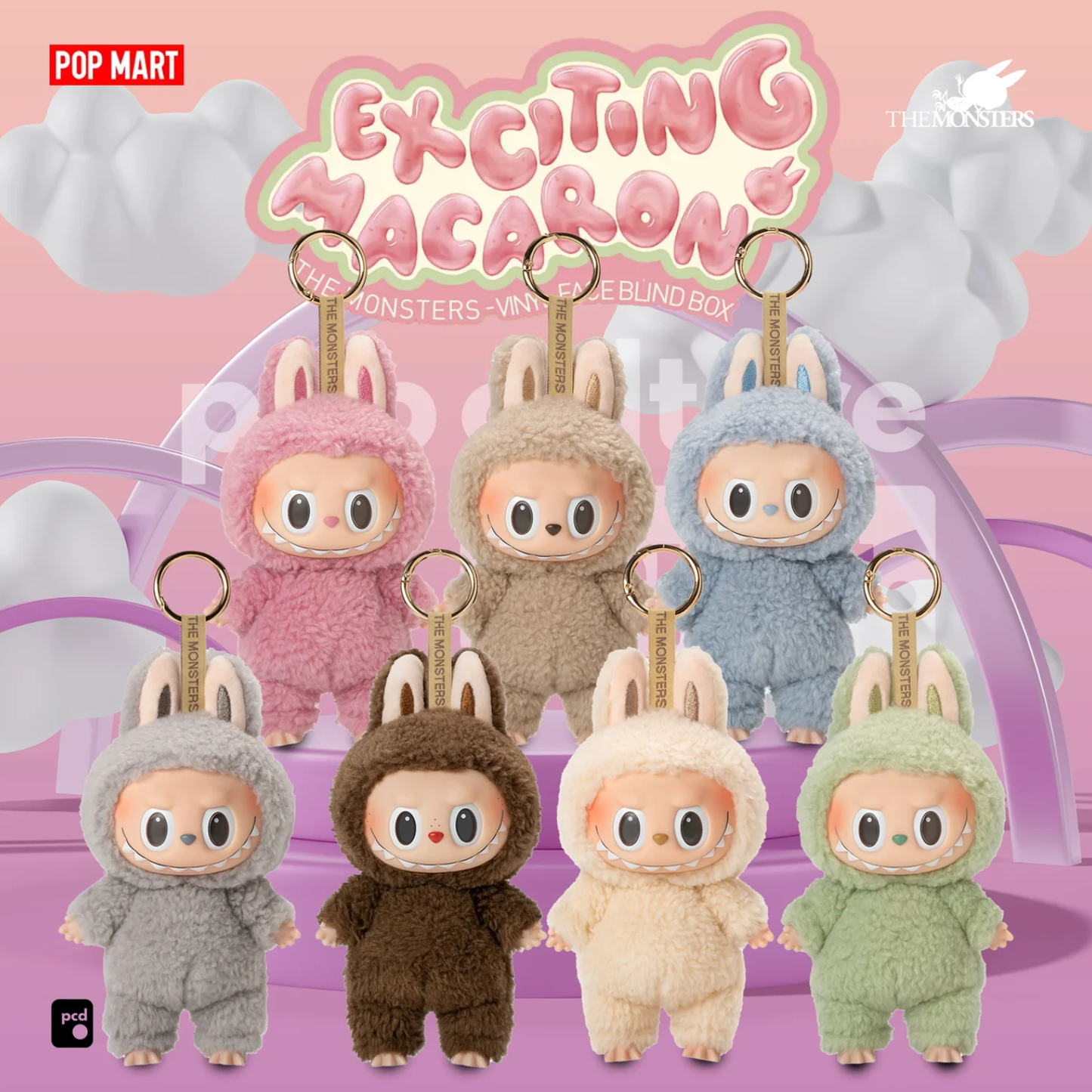 The Monsters Exciting Macarons Vinyl Face Blind Box Figures (Pack of 6) by Pop Mart