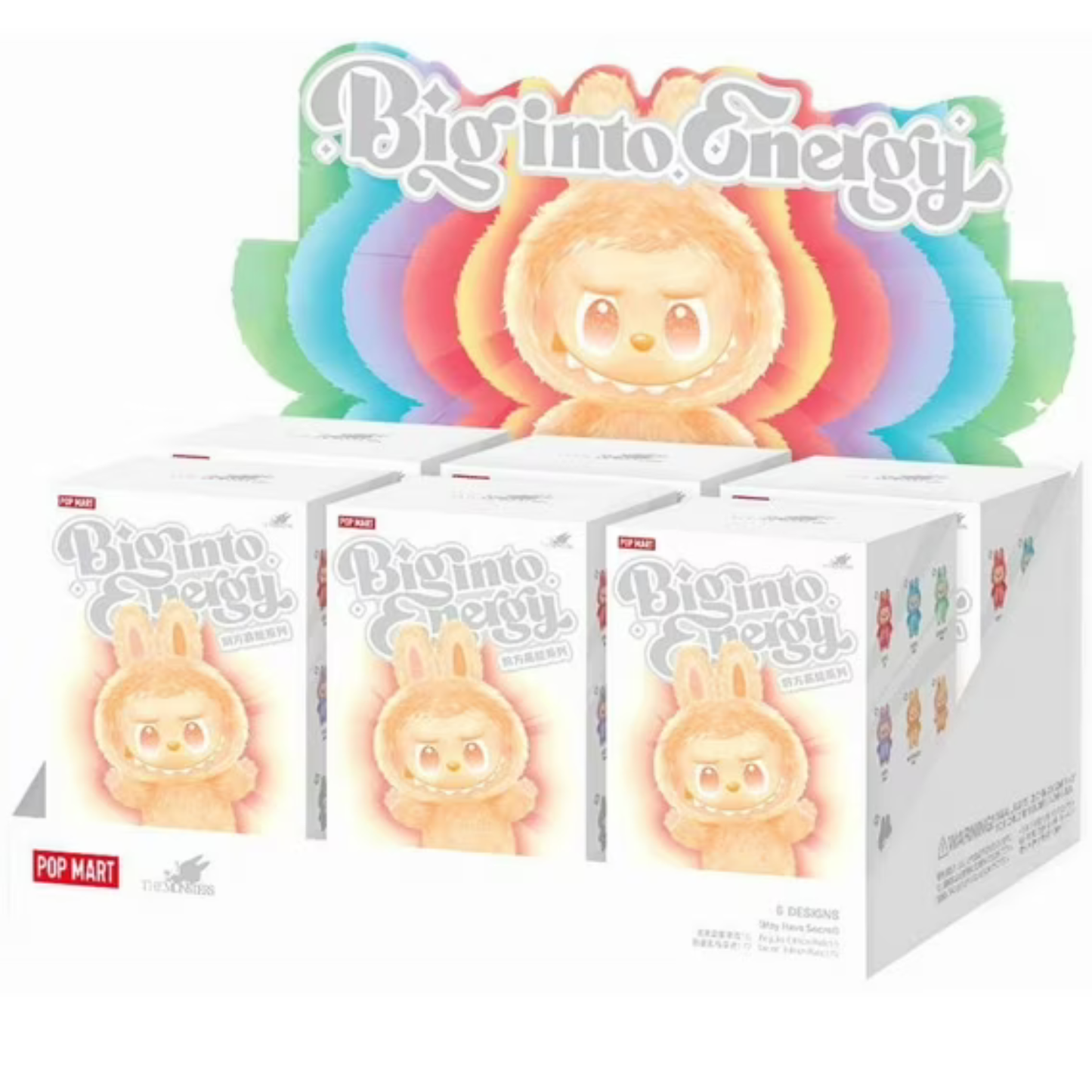 Labubu The Monsters Big Into Energy Series Vinyl Plush Pendant Blind Box (Pack of 6) by POP MART