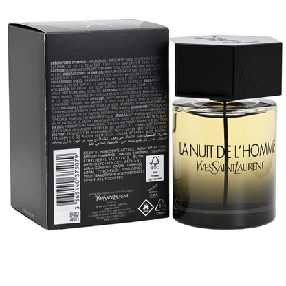 Yves Saint Laurent La Nuit De L'Homme Eau de Toilette 3.3 oz for Men