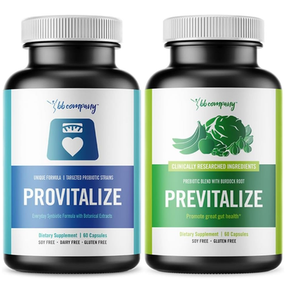 BB Company Provitalize & Previtalize Bundle Dietary Supplement | 2-Pack, 60 Count