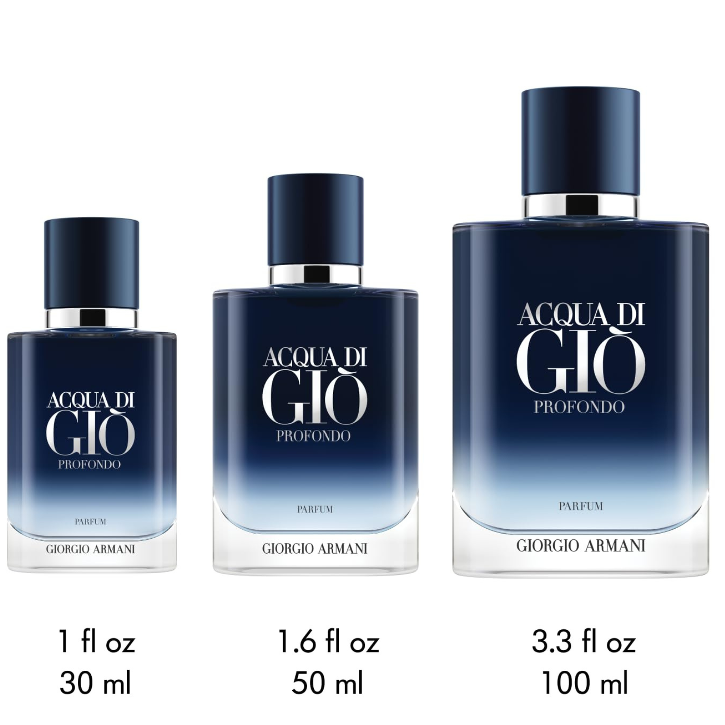 Acqua Di Giò Profondo Refillable Eau de Parfum 3.4 oz (100ml) By Giorgio Armani
