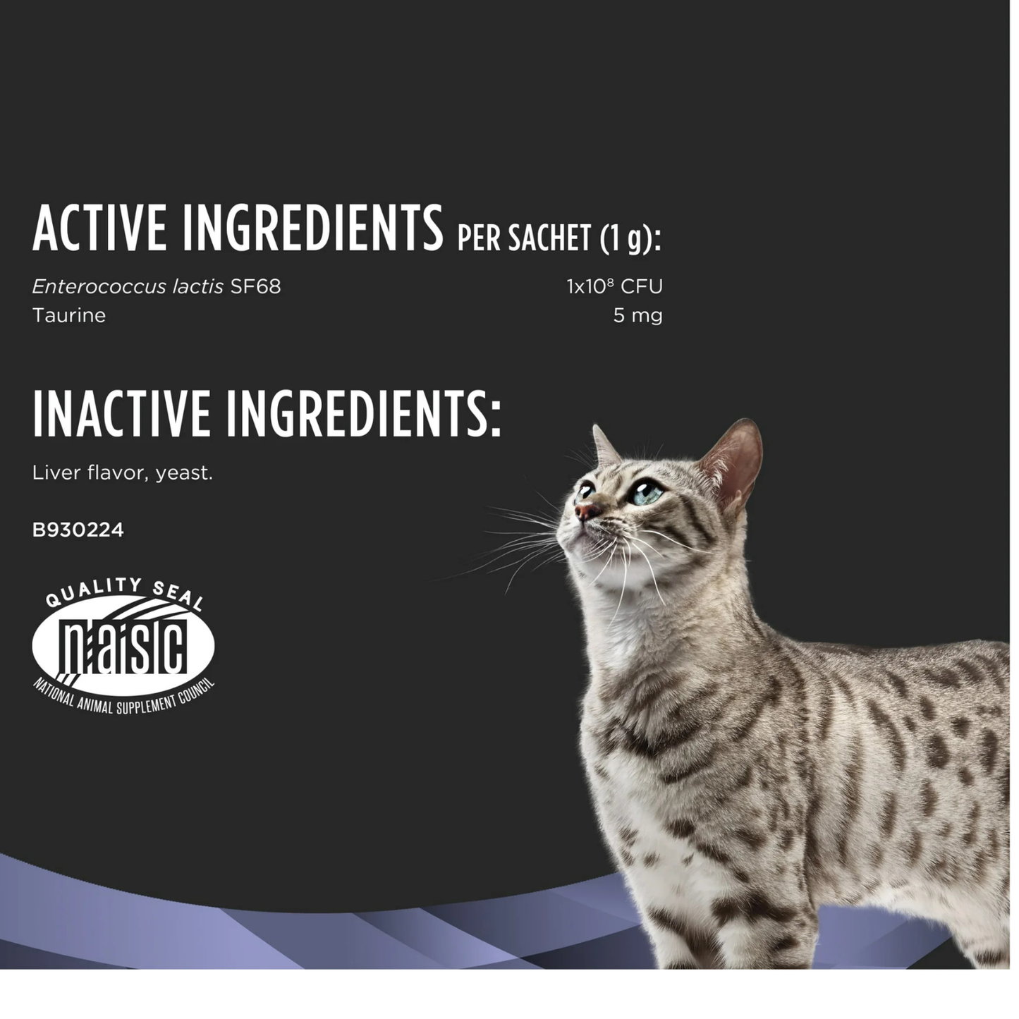 Purina Pro Plan FortiFlora Cat Probiotic Supplement – 30 Count Box for Digestive Balance & Diarrhea Relief