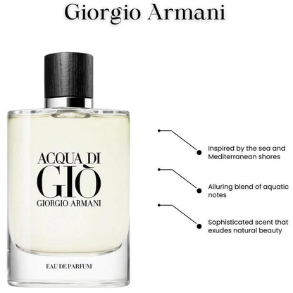 Acqua Di Giò Eau de Parfum 4.2 oz (125ml) By Giorgio Armani