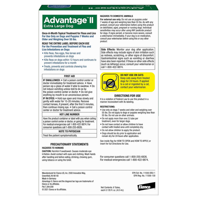 Advantage II Extra Large Dog Flea & Tick Protection (Over 55 lbs)