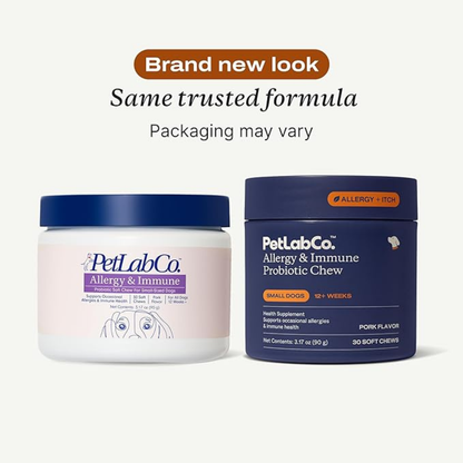 PetLab Co. Allergy & Immune Probiotic Chews for Dogs | Itch, Allergy & Gut Support – 30 Chews