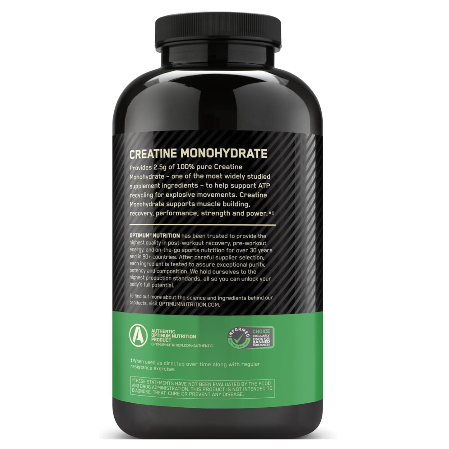 Optimum Nutrition Micronized Creatine Supplement 300 Capsules