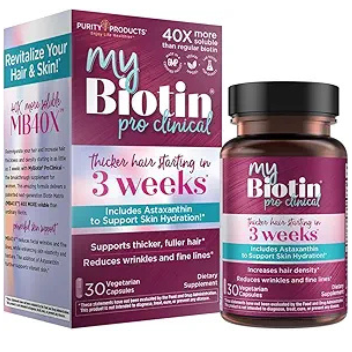 MyBiotin ProClinical Increase Hair Density Supplemet 30 Capsules (Pack of 3)