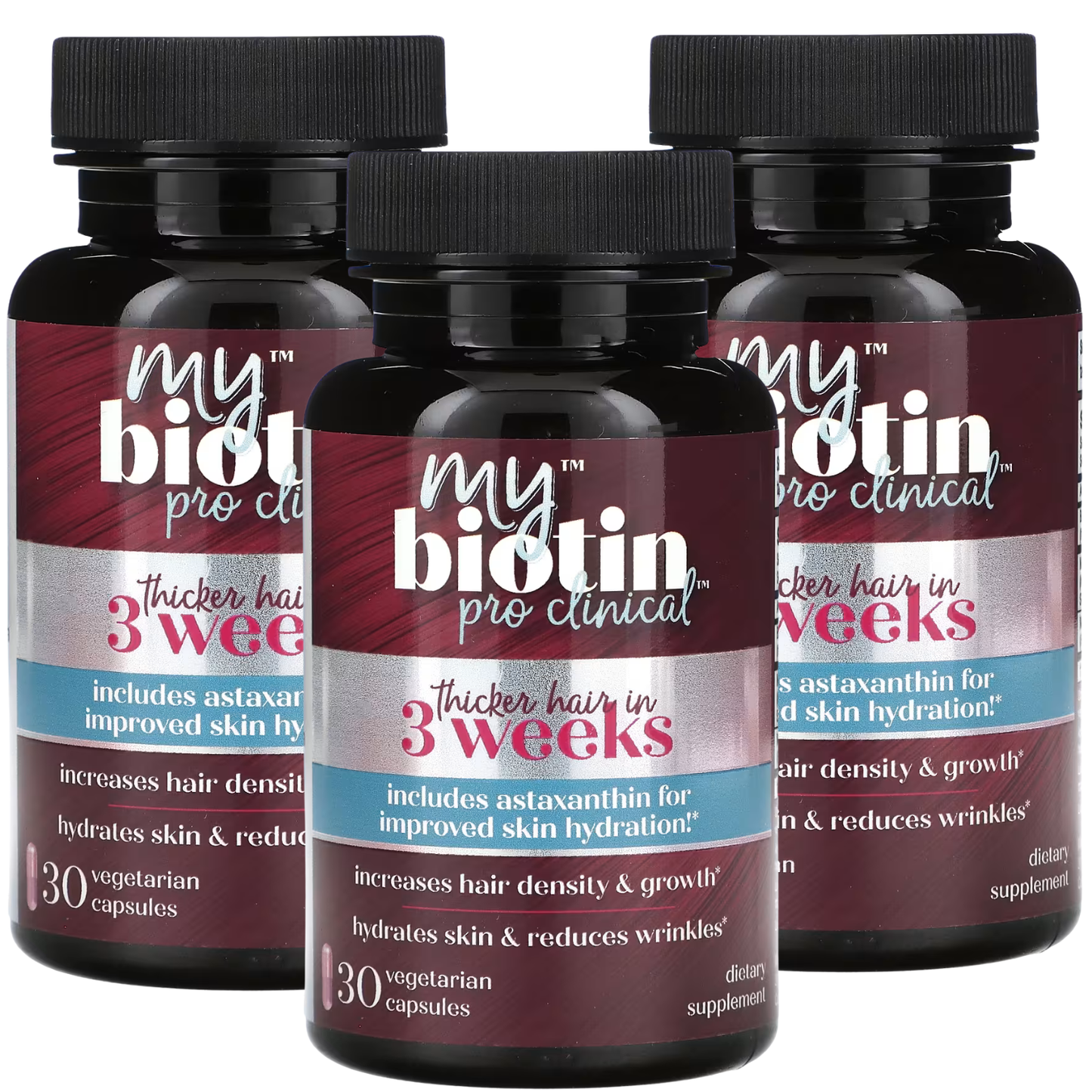 MyBiotin ProClinical Increase Hair Density Supplemet 30 Capsules (Pack of 3)