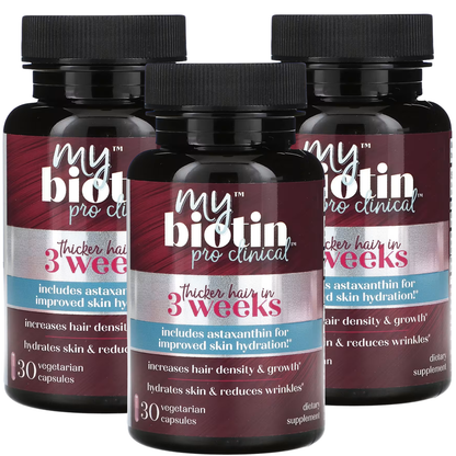 MyBiotin ProClinical Increase Hair Density Supplemet 30 Capsules (Pack of 3)
