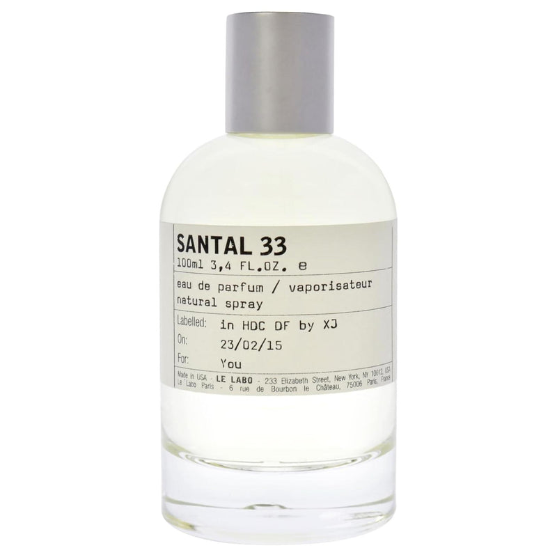 Le Labo Santal 33 Eau de Parfum Spray – Unisex Fragrance – 3.4 oz (100 ml)